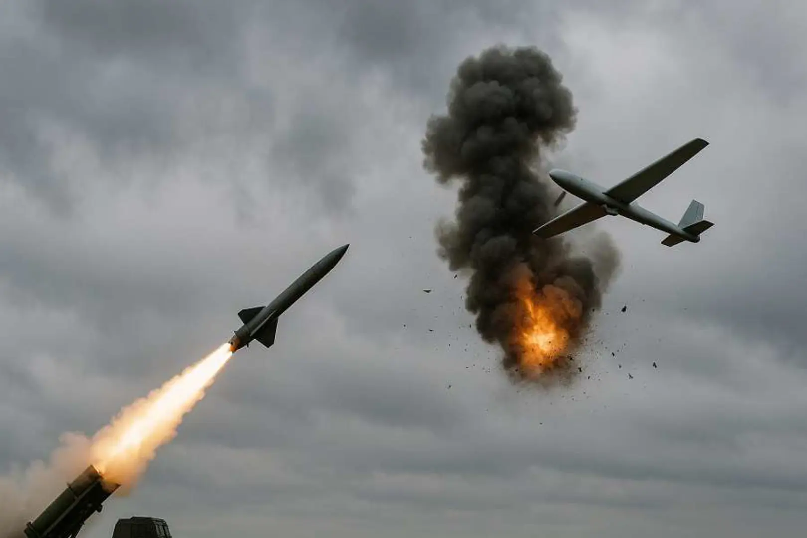 Россия: За ночь сбито 136 украинских БПЛА